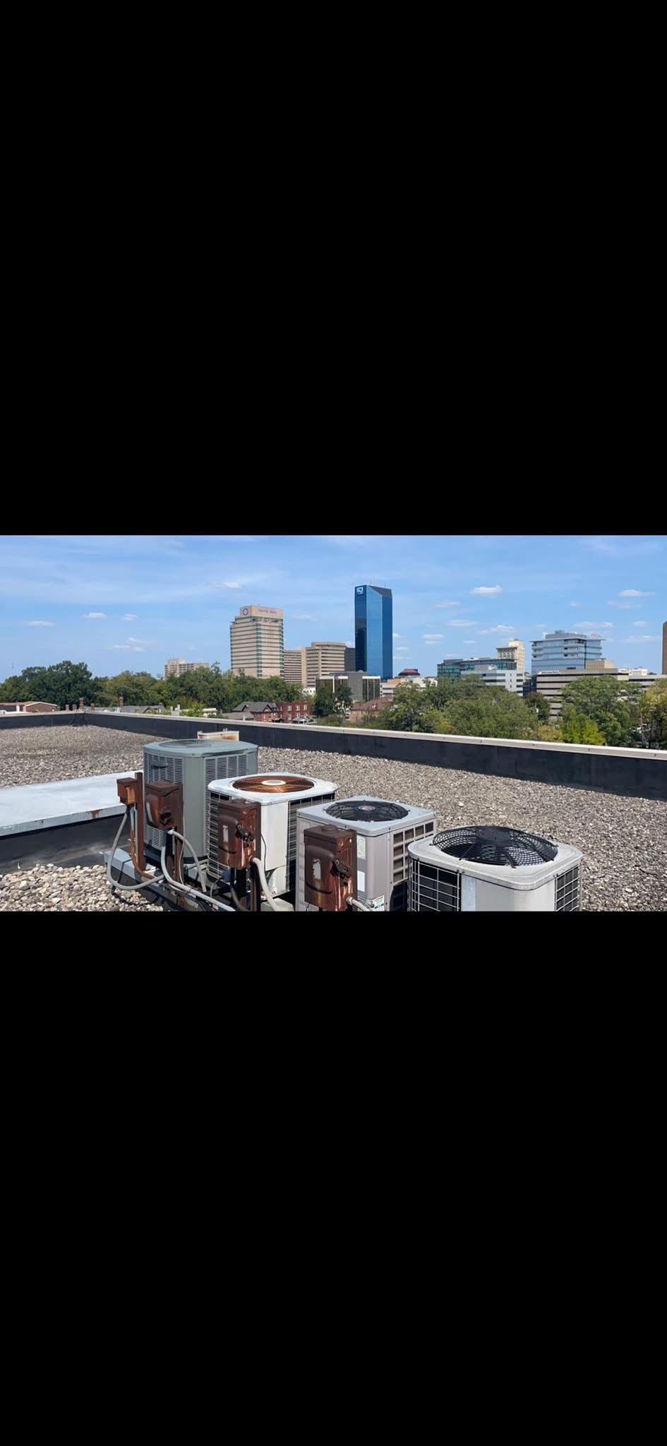 Commercial rooftop HVAC units